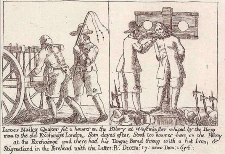 James Nailore being tortured and pilloried