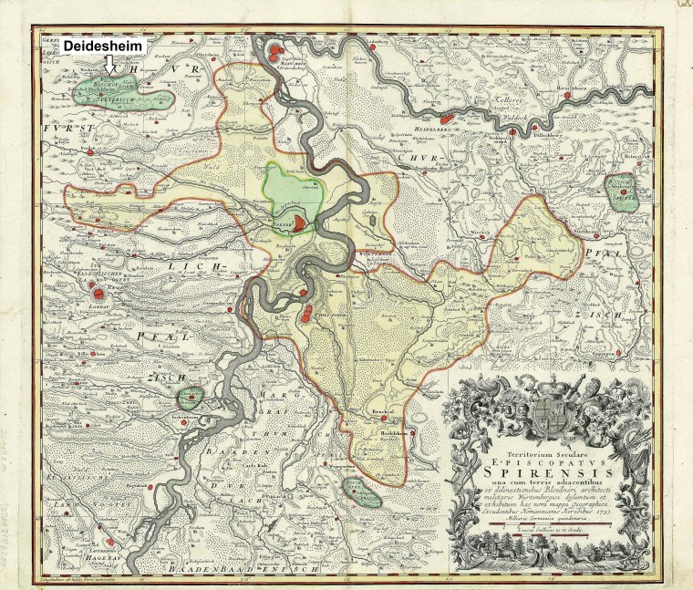 Fuerstbistum_Speyer_Heris_1735 Prince-Bishopric of Speyer (by Homann Heirs, 1735)