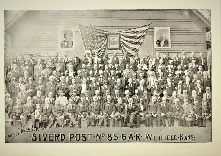 Grand Army Republic c. 1900 History of Cowley County KS Israel is No. 30 - Copy