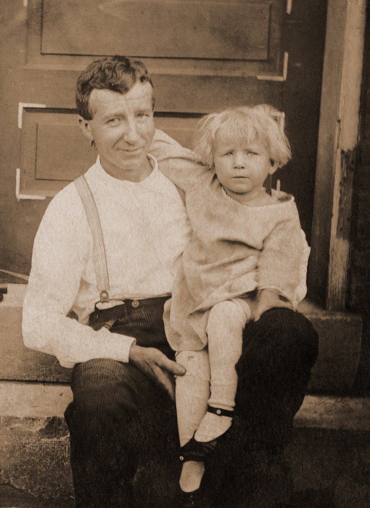 Grandpa Berger with Grandma Dorothy c 1917_fixed