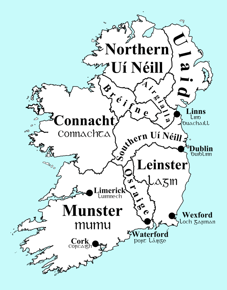 Ireland in 900 AD, Overkingdoms
