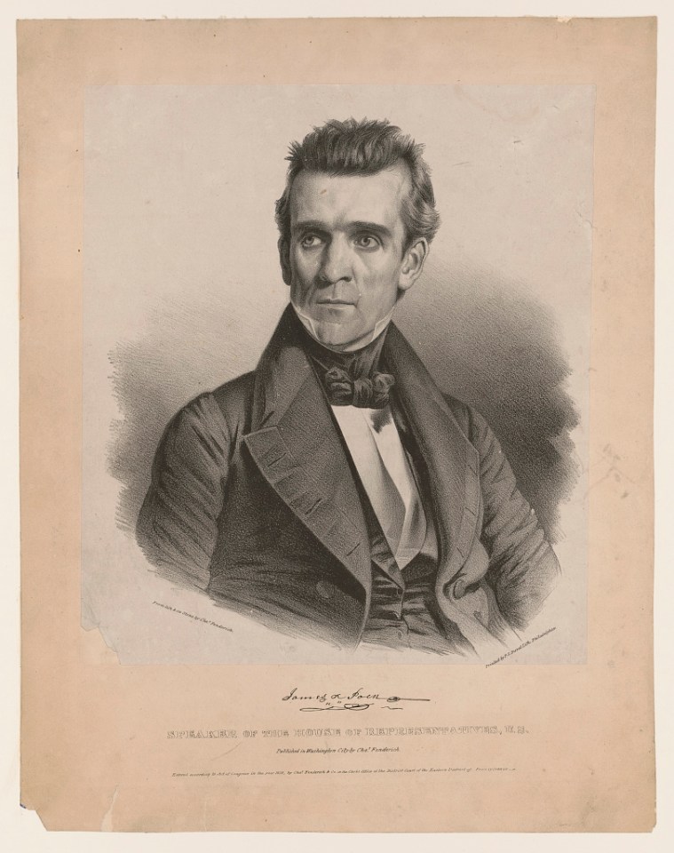 James Polk as Congressman, 1837 from LOC