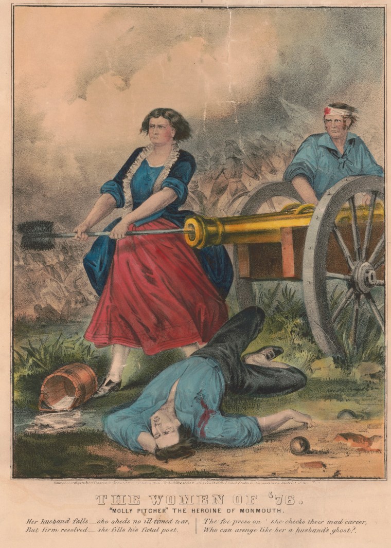 The_women_of_'76-__Molly_Pitcher__the_heroine_of_Monmouth_LCCN2002698846 Wikimedia Commons Currier and Ives